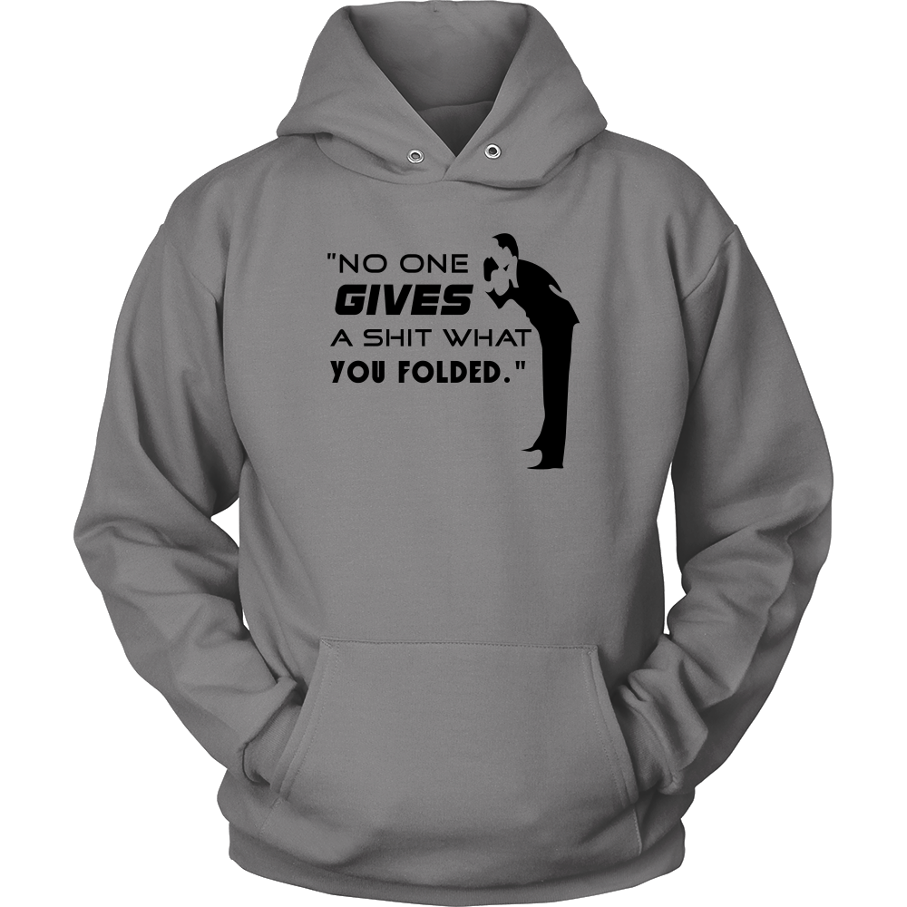 No One Gives... - Black Letter - T-Shirts, Hoodies, Longsleeves