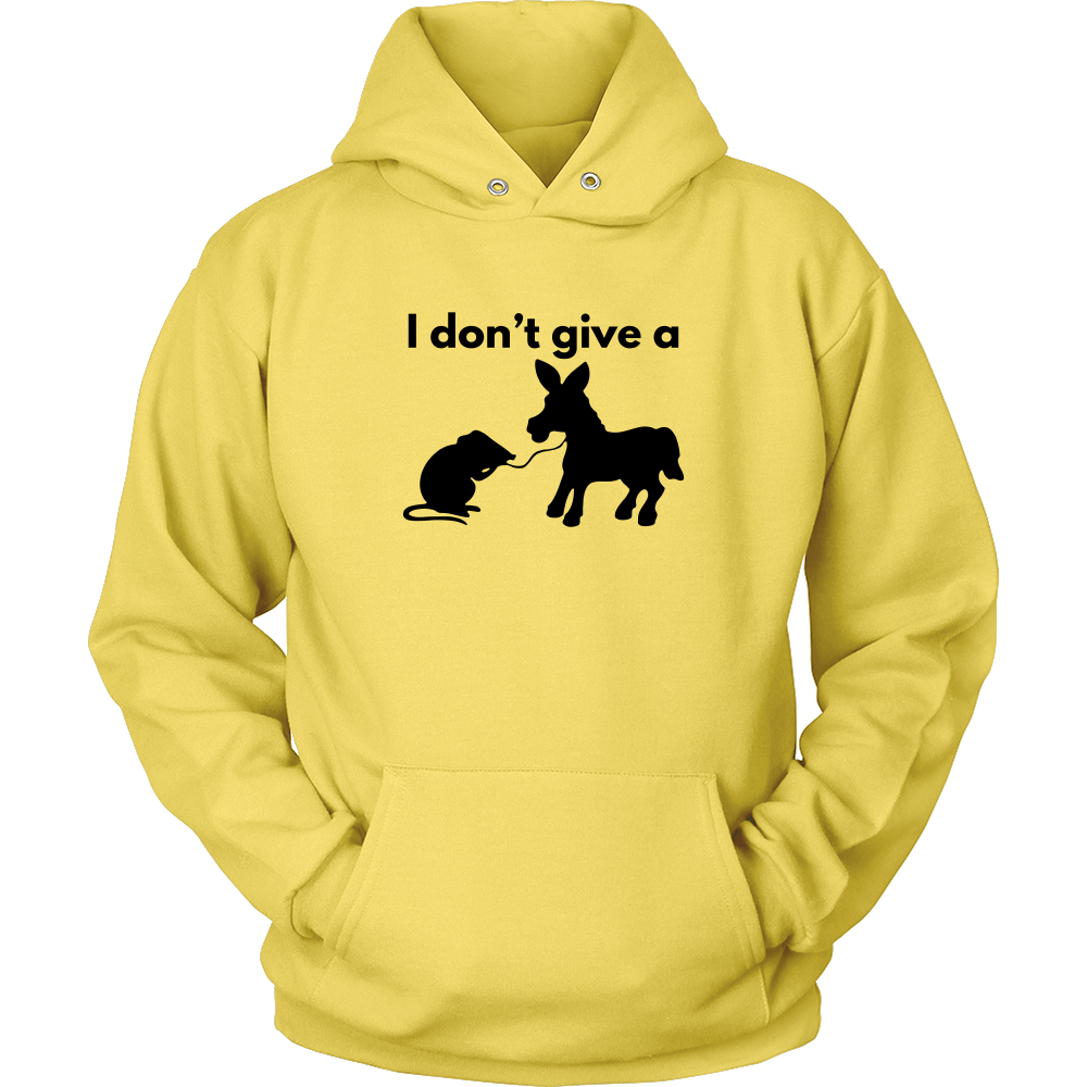 I Don't Give a Rat's Ass - Black Lettering T-shirt