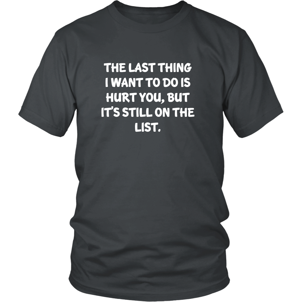 The Last Thing I Want To Do Is Hurt You,  But It's Still On The List