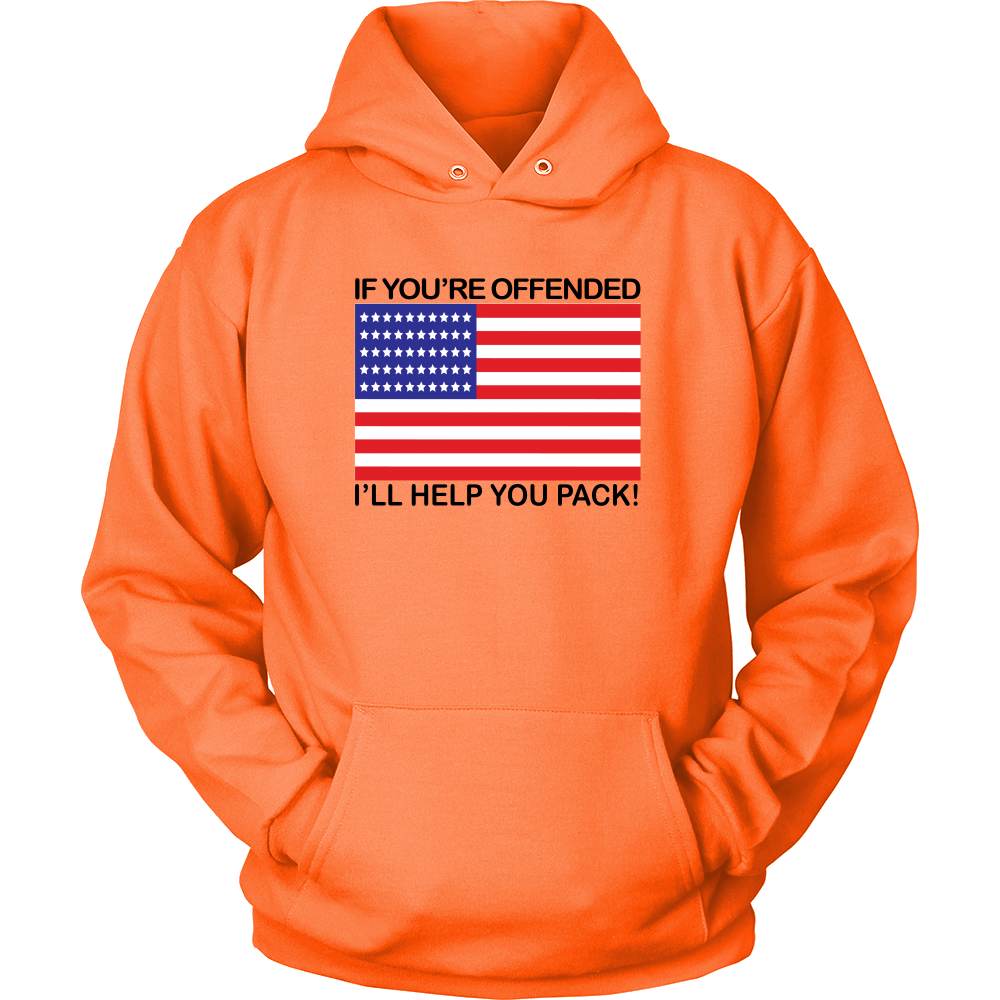 If You're Offended I'll Help You Pack! - Blk Lettering - T-Shirts