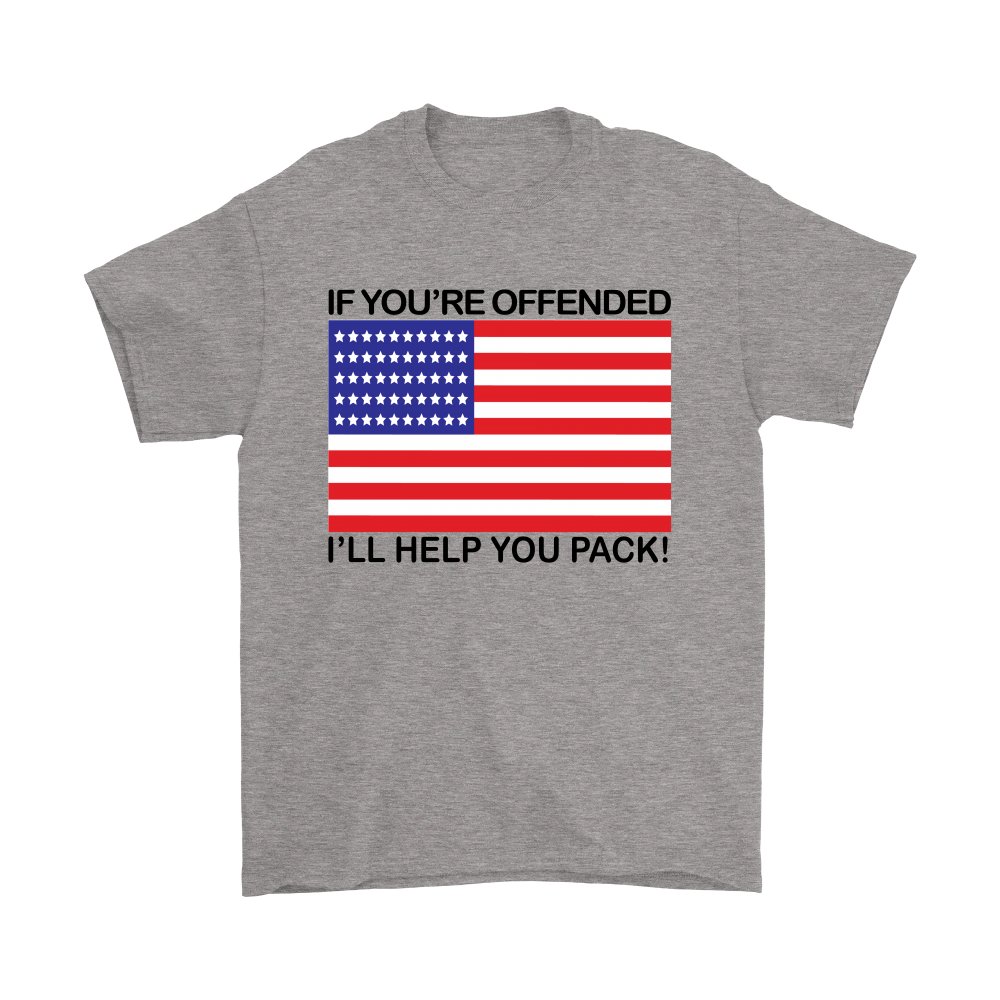 If You're Offended I'll Help You Pack! - Blk Lettering - T-Shirts
