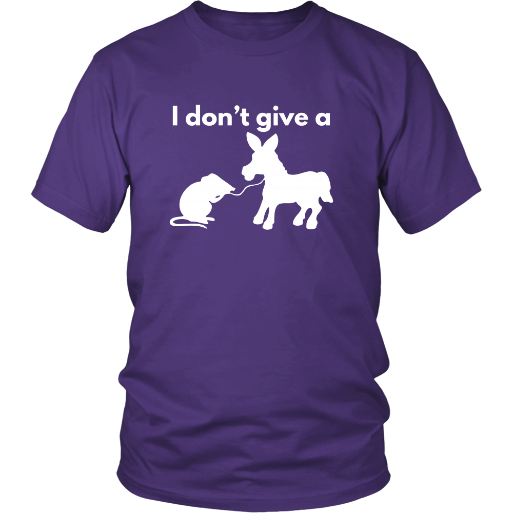 I Don't Give a Rat's Ass - White T-shirt