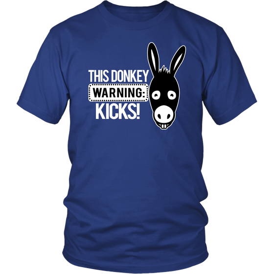 Warning: This Donkey Kicks - White Lettering T-Shirts, Hoodies, Longsleeves