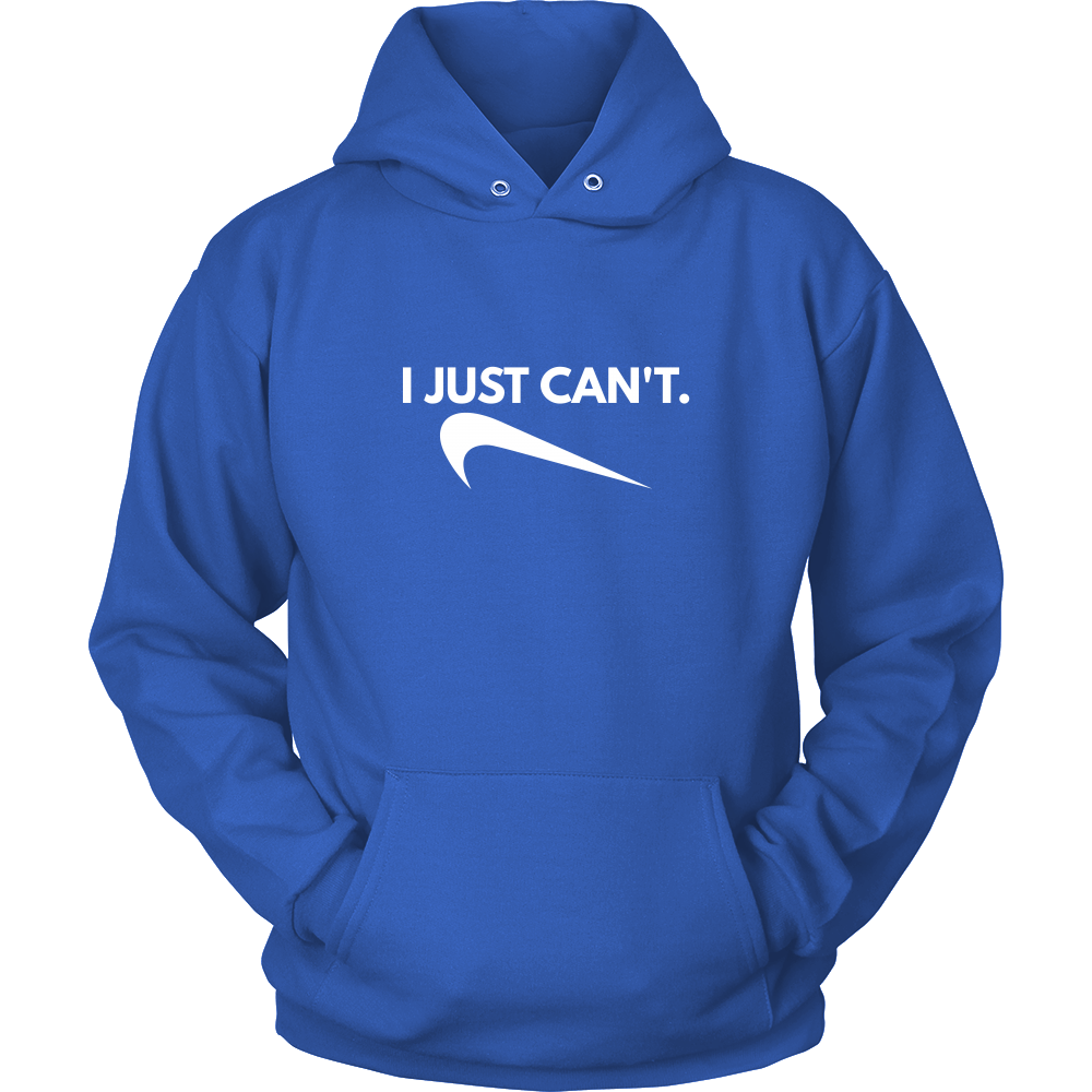 I Just Can't. - White Lettering T-Shirt