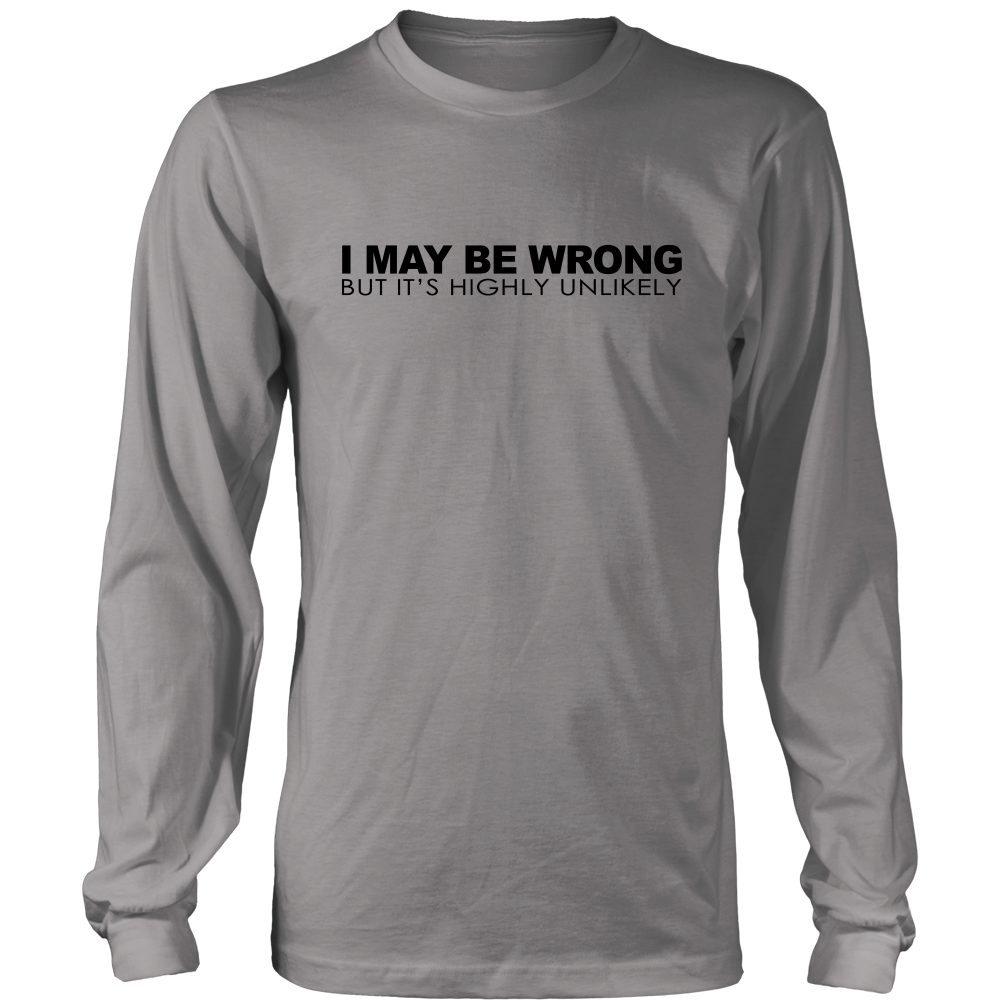 I May Be Wrong But It's Highly UnLikely- Blk Lettering