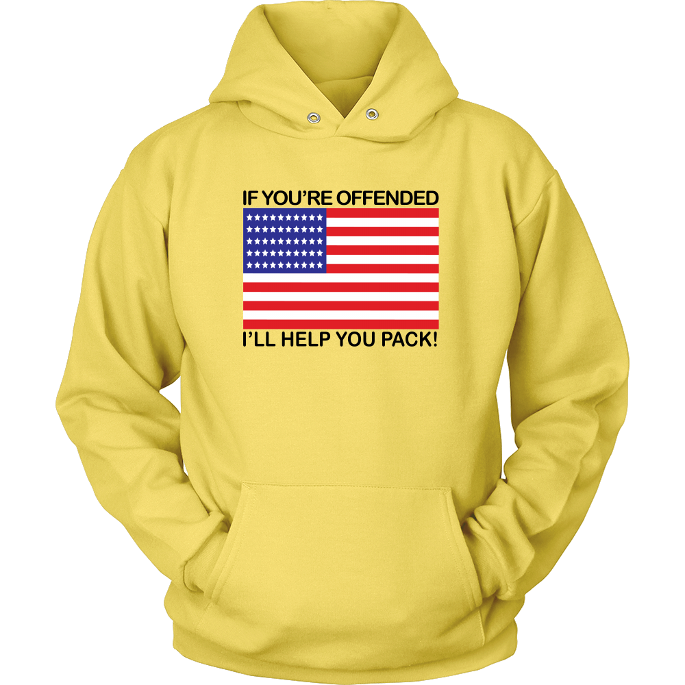 If You're Offended I'll Help You Pack! - Blk Lettering - T-Shirts