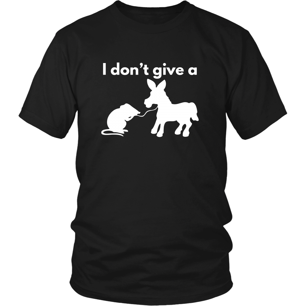 I Don't Give a Rat's Ass - White T-shirt