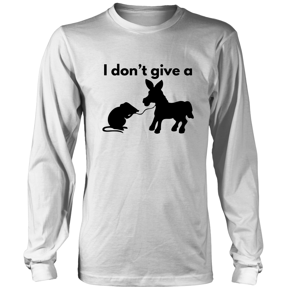 I Don't Give a Rat's Ass - Black Lettering T-shirt