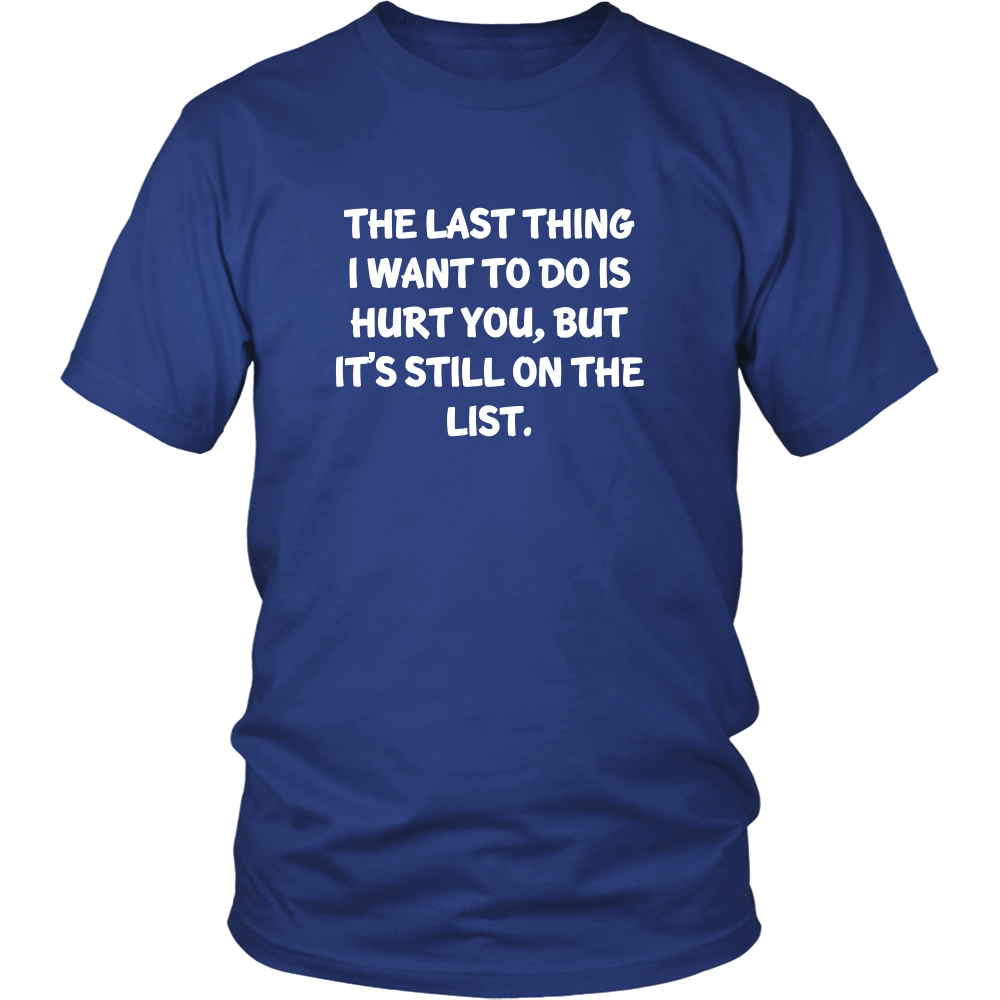 The Last Thing I Want To Do Is Hurt You,  But It's Still On The List