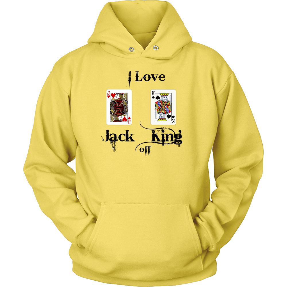 I Love Jack King Off  - Black Lettering - T-Shirts, Hoodies, Longsleeves
