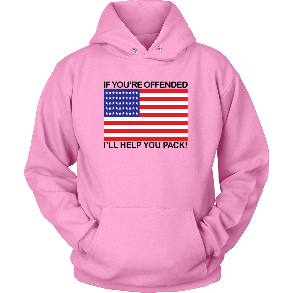 If You're Offended I'll Help You Pack! - Blk Lettering - T-Shirts