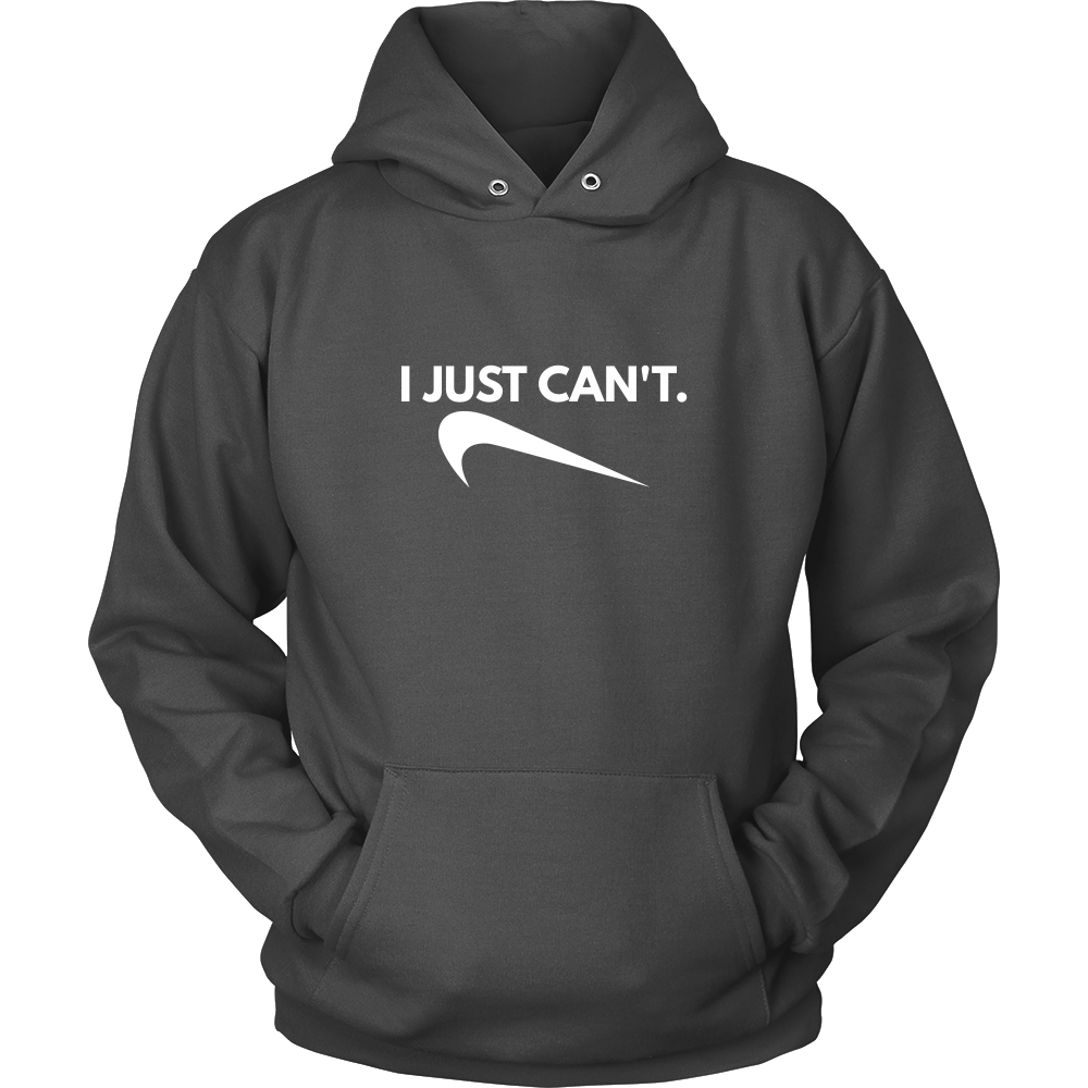 I Just Can't. - White Lettering T-Shirt