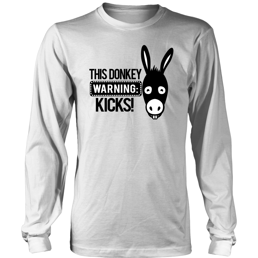 This Donkey Kicks - Black Lettering T-Shirts, Longsleeves