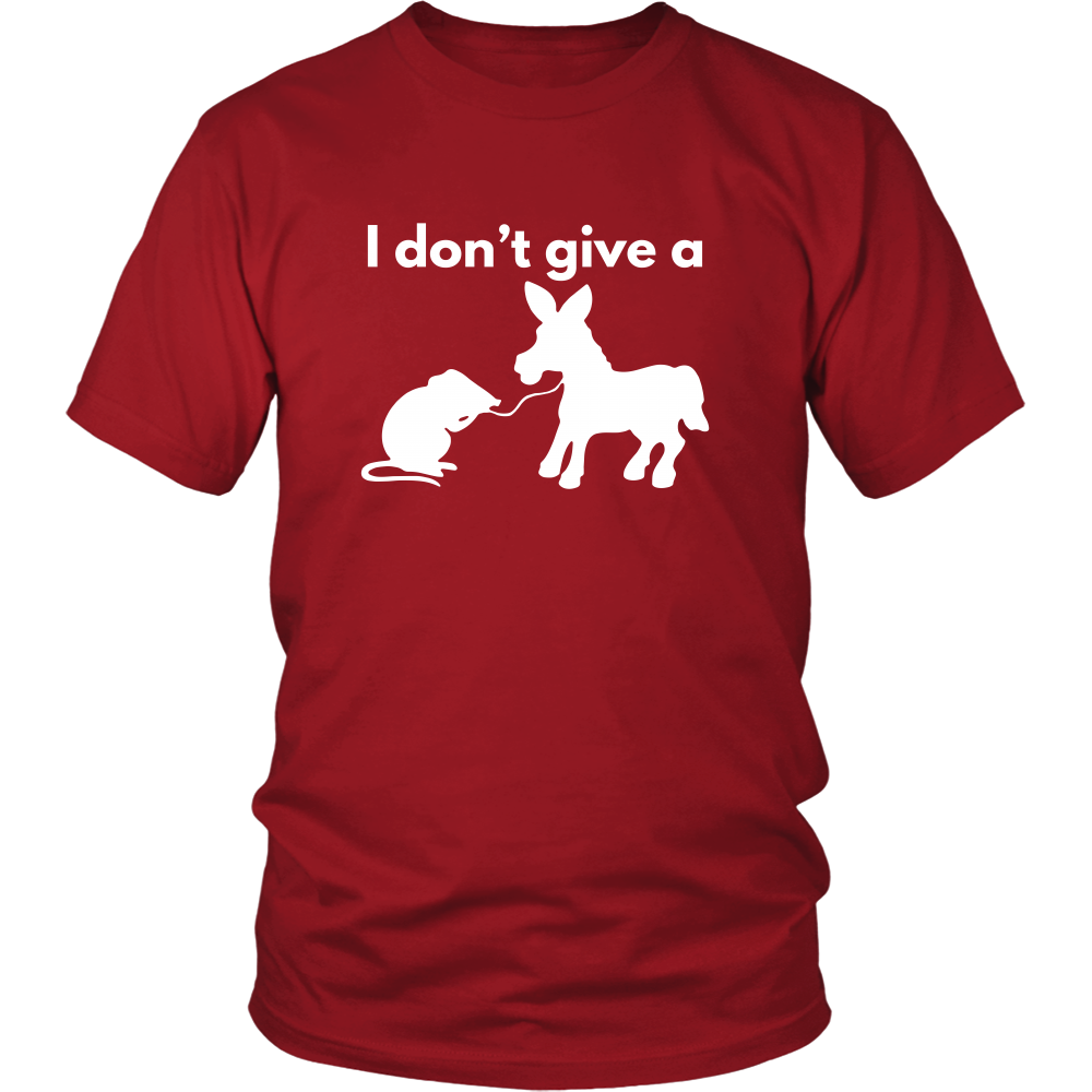 I Don't Give a Rat's Ass - White T-shirt