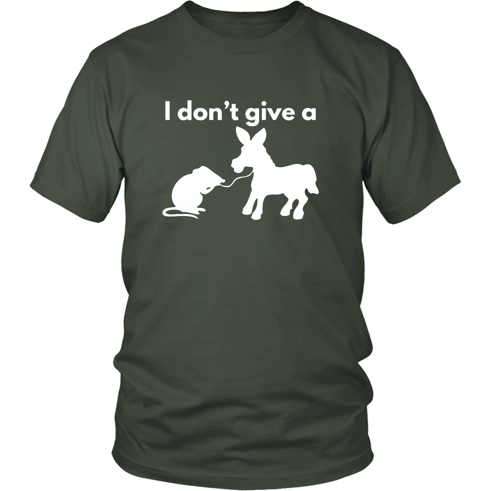 I Don't Give a Rat's Ass - White T-shirt