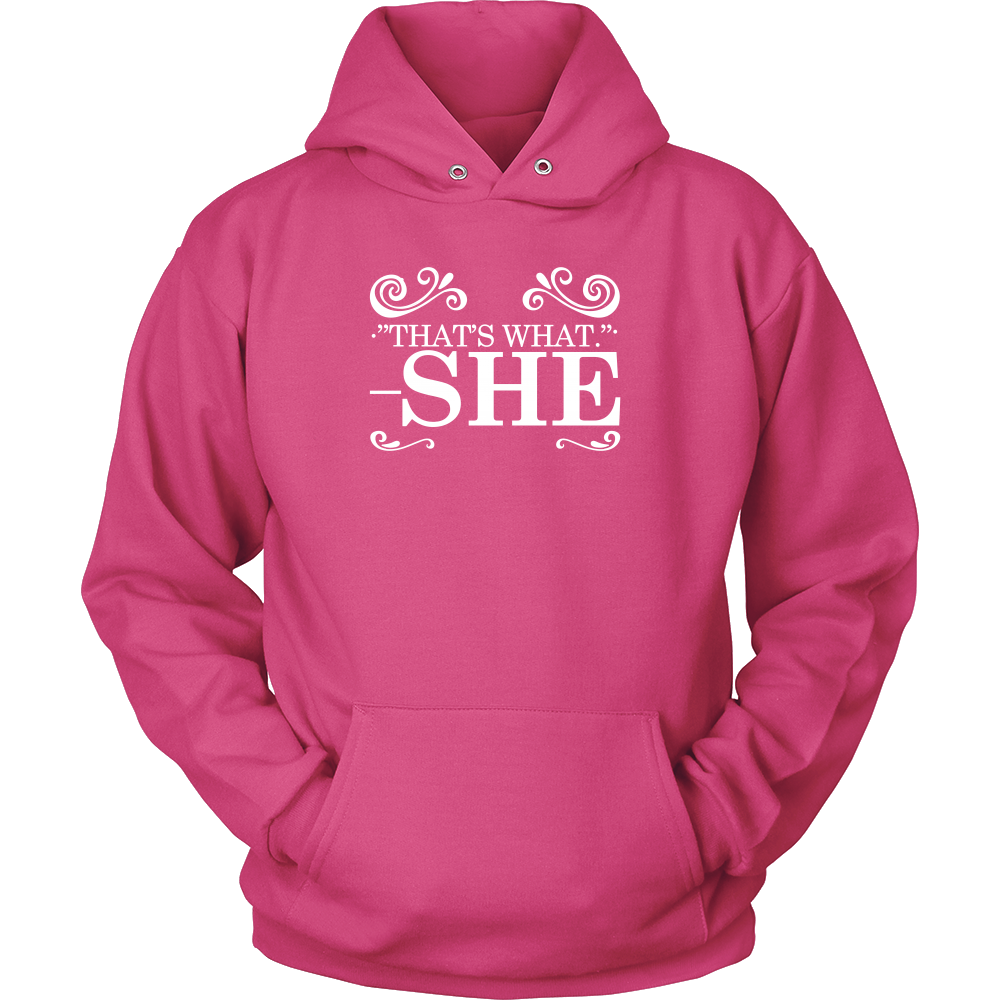 That's What - She - V1 -White Lettering Shirt
