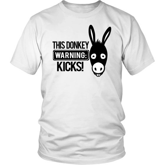 This Donkey Kicks - Black Lettering T-Shirts, Longsleeves