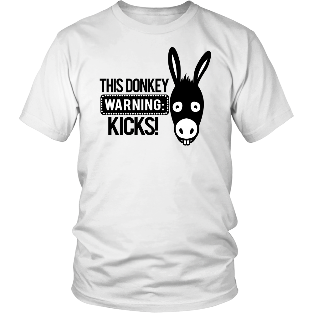 This Donkey Kicks - Black Lettering T-Shirts, Longsleeves