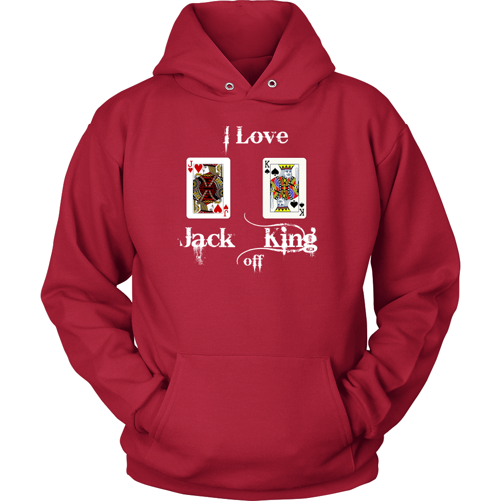 I Love Jack King Off  - White Lettering - T-Shirts, Hoodies, Longsleeves